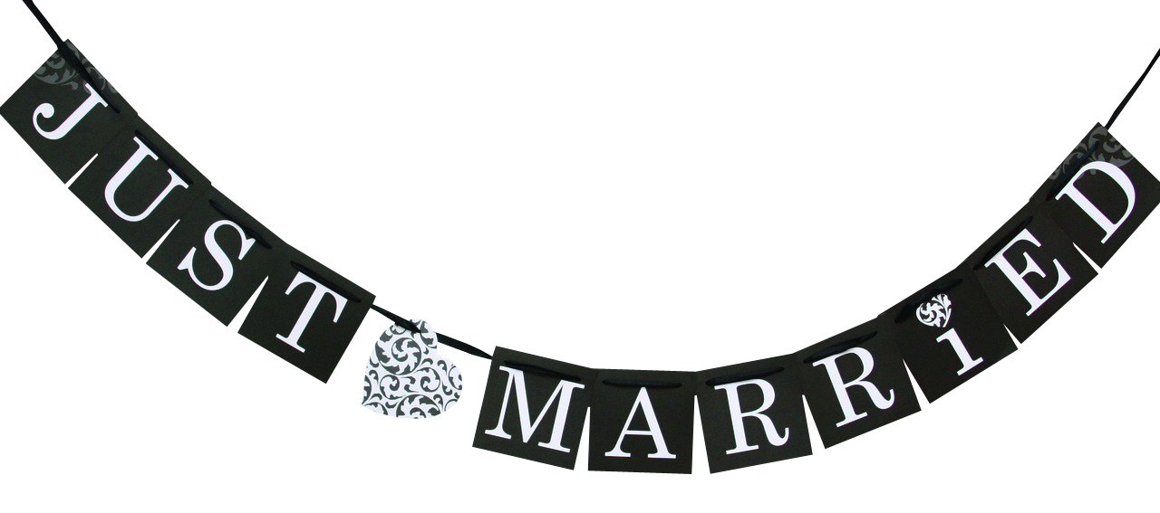 Hortense B. Hewitt Wedding Accessories Just Married Banner