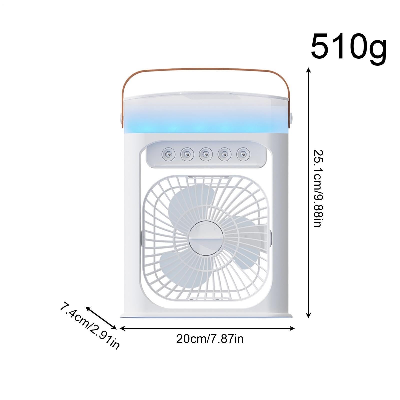 Generico Ventilatori da tavolo per la casa 3 velocità | Ventilatore da Tavolo Portatile per affittuari, camera da , studio, ufficio domestico, dormitorio, appartamento, garage,