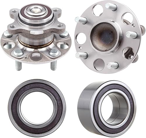 Miniatura 1 de SCITOO 4 unidades de rueda delantera y trasera de cojinete de buje de montaje 510073 512322 apto para Acura TSX 2004-2008 WABS