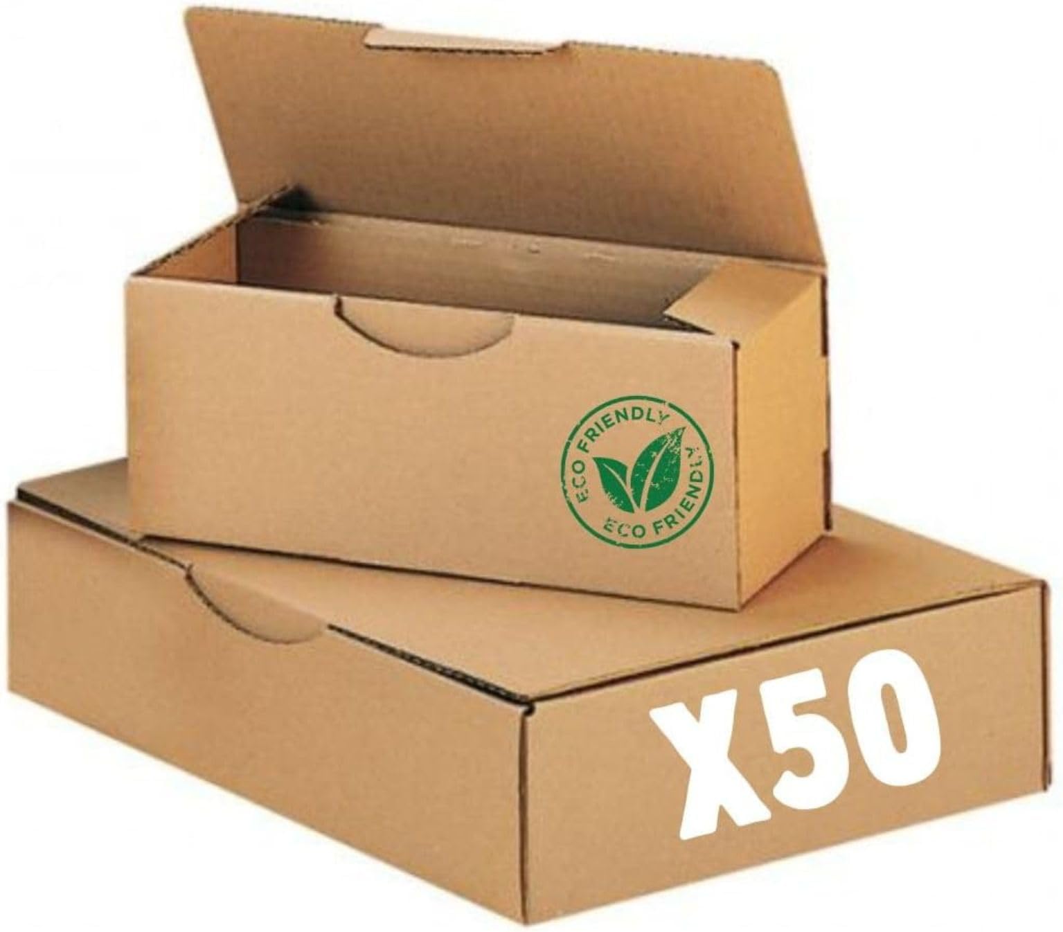 Lot de 50 Boîtes Postales A3 Envois Pros et Commerce en Ligne | Carton Kraft Brun | Emballage Résistant et Ecoresponsable | Côtés Protection Renforcée | Patte de Fermeture (43X30X12 cm)