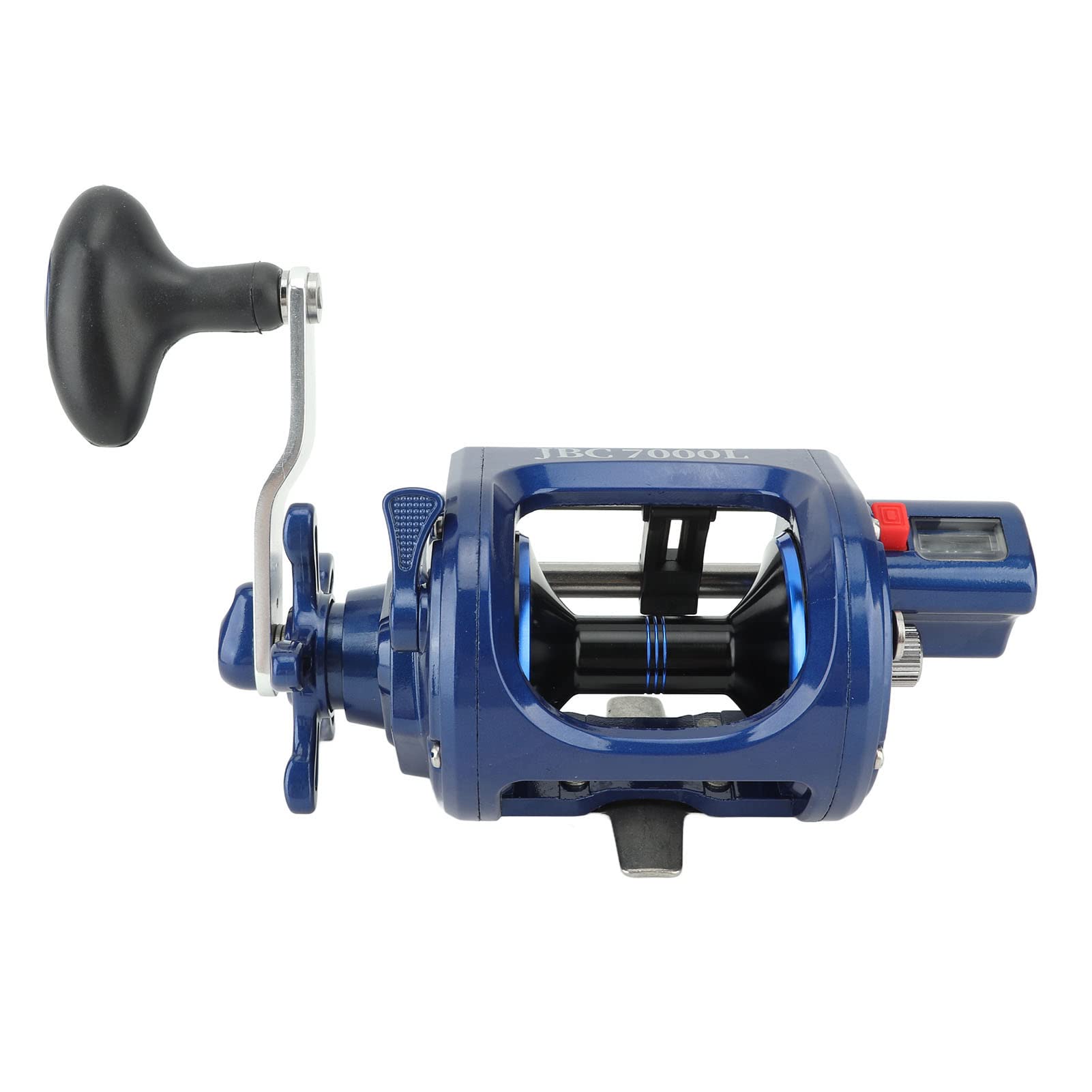 Mulinello da pesca HaloVerde in acqua salata con controllo del freno magnetico per lanci stabili, dotato di display della quantità di avvolgimento, mulinello da pesca Baitcasting