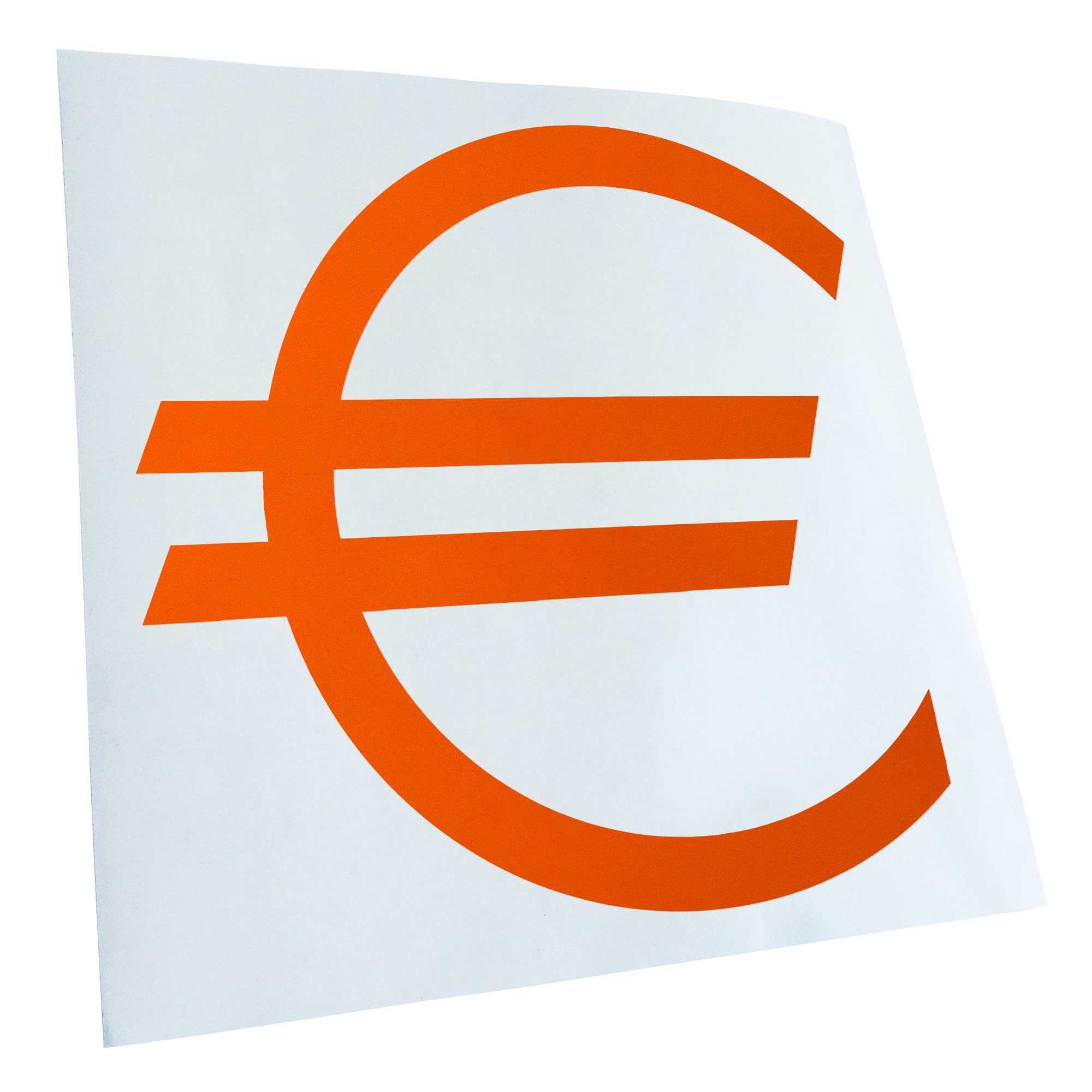 KIWISTAR Eurozeichen - Eur Euro symbol 10 x 10 cm IN 15 colours - Neon +  chrome! Sticker Sticker : Amazon.nl: Automotive
