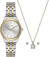 Kit Relógio Mondaine Feminino Bicolor com Semijoia 32608LPMKBE3K1