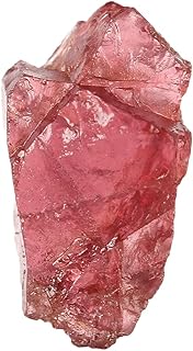 REAL-GEMS African Garnet Raw Rough Healing Crystals 2.70 Ct. Loose Gemstone, Red Garnet for Home Decoration.