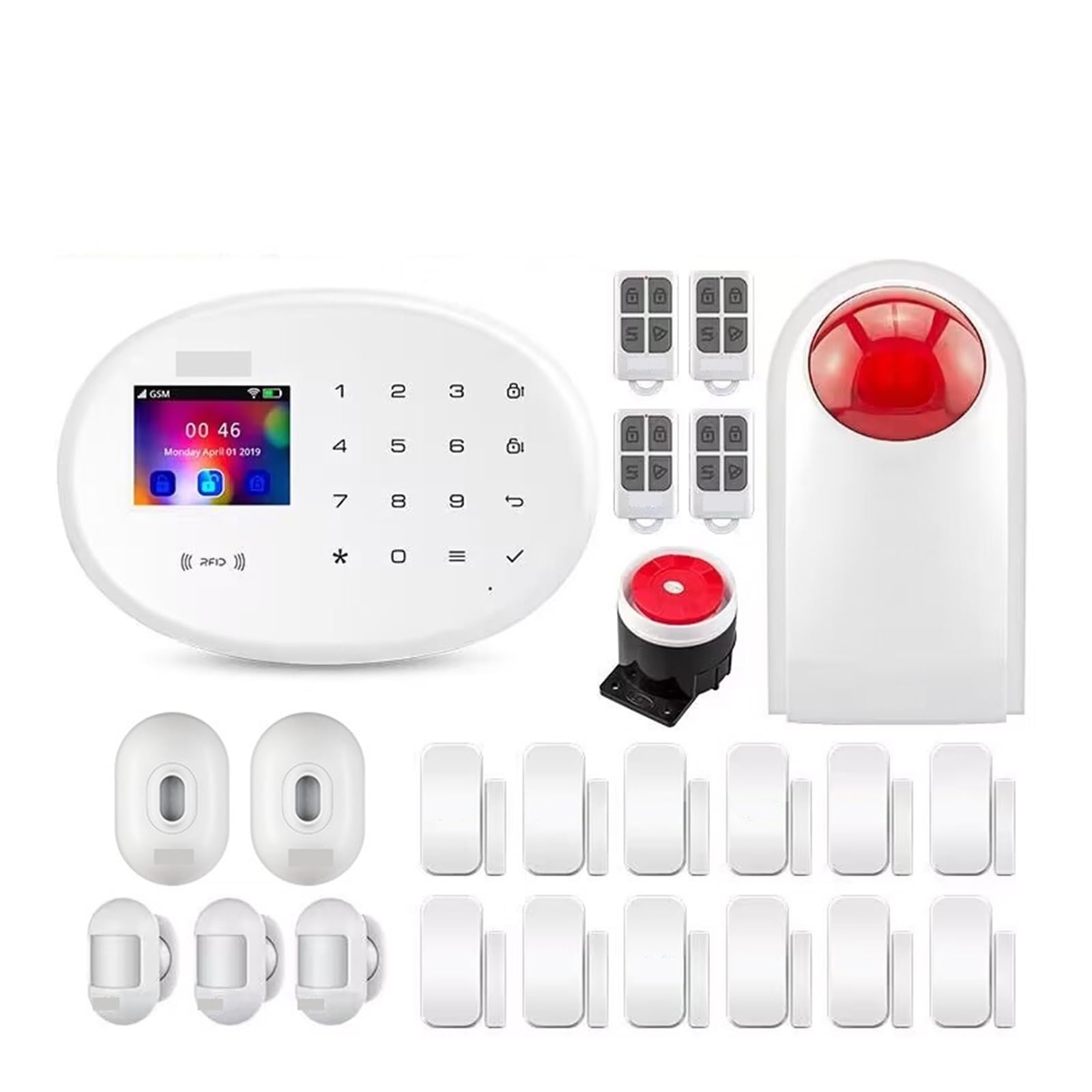 Sistemi Sicurezza Casa Kit di allarme WIFI 4G funzionante con APP Smart/Life(KIT 3)