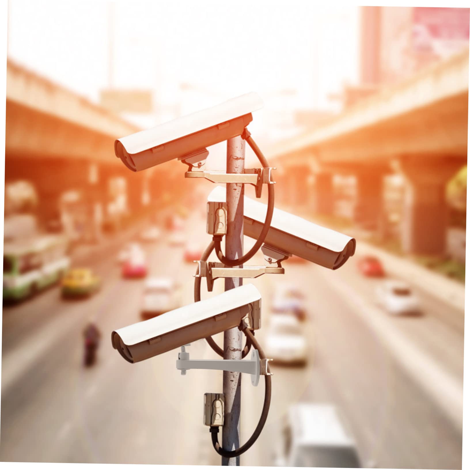 Balacoo Home Security Bracket Set 2pcs Universal Gimbal Bracket Weatherproof Aluminum Alloy Indoor/Outdoor Mount