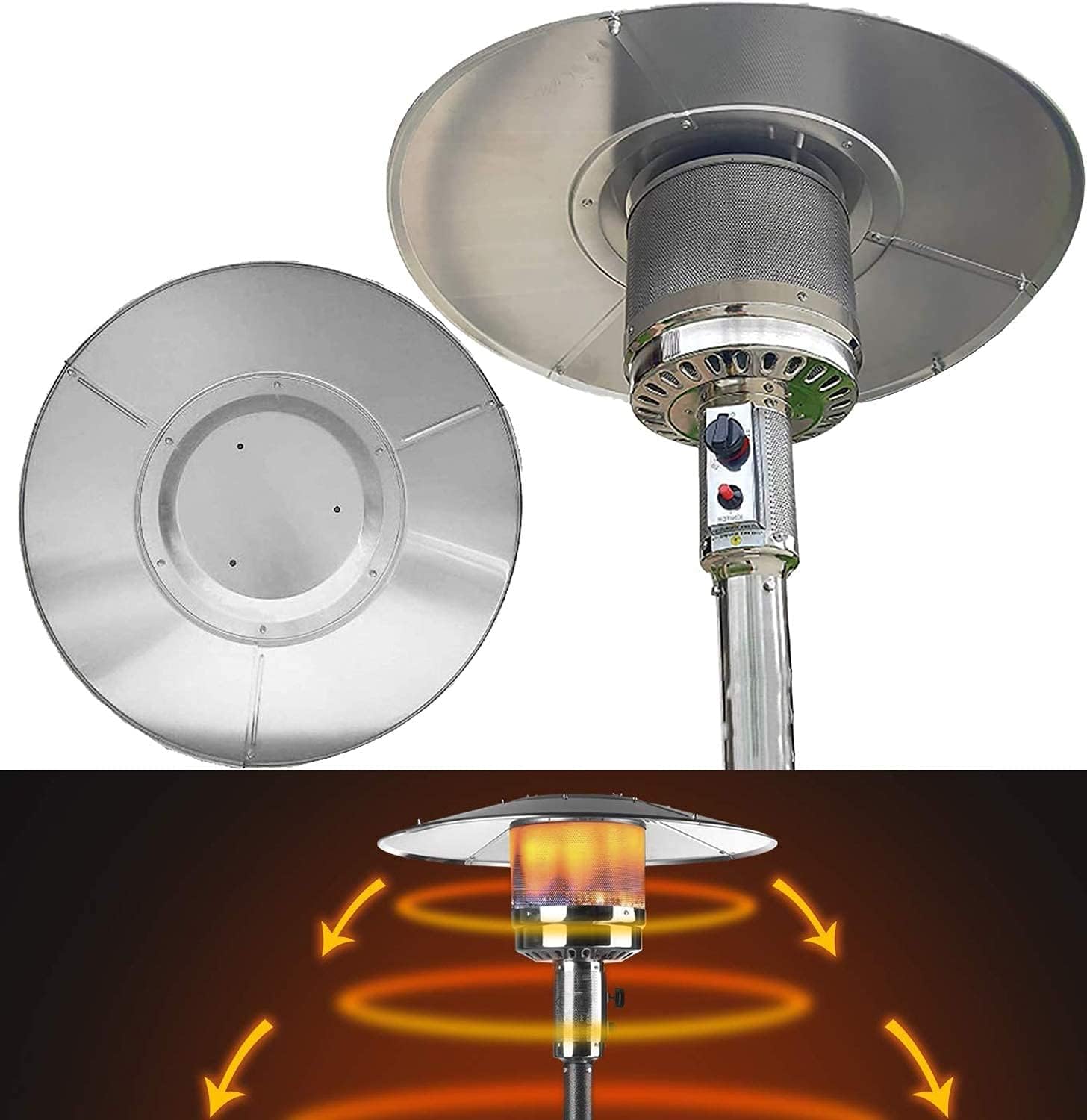 Bailiran Replacement Top Shield Reflector Aluminum Patio