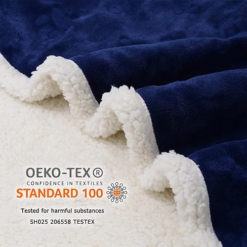 Miniatura 10 de Qeils Mantas para perros grandes  Manta impermeable para gatos lavable  Manta de forro polar Sherpa para cachorros, protector de manta reversible de