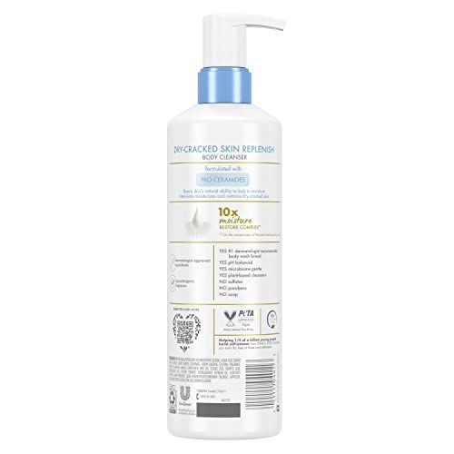 Dove Body Love Body Cleanser Body Wash 3 Count Dry-Cracked Skin Replenish Hypoallergenic For 24 Hour Nourishment & Instant Dryness Relief With Pro Ceramides 17.5 Fo #TOP1