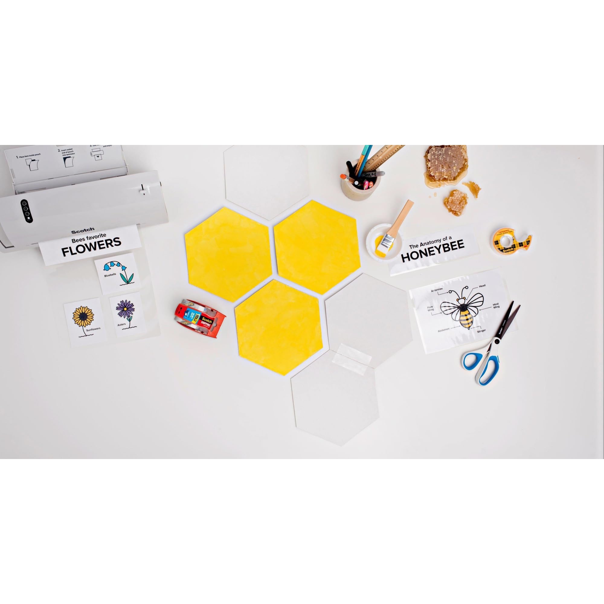 Scotch Thermal Laminating Pouches, Laminate Homemade Ornaments, Christmas Banners and Gift Tags, 5 Mil, 20-Pack Photo Size Laminating Sheets 5 x 7 Inches, Clear