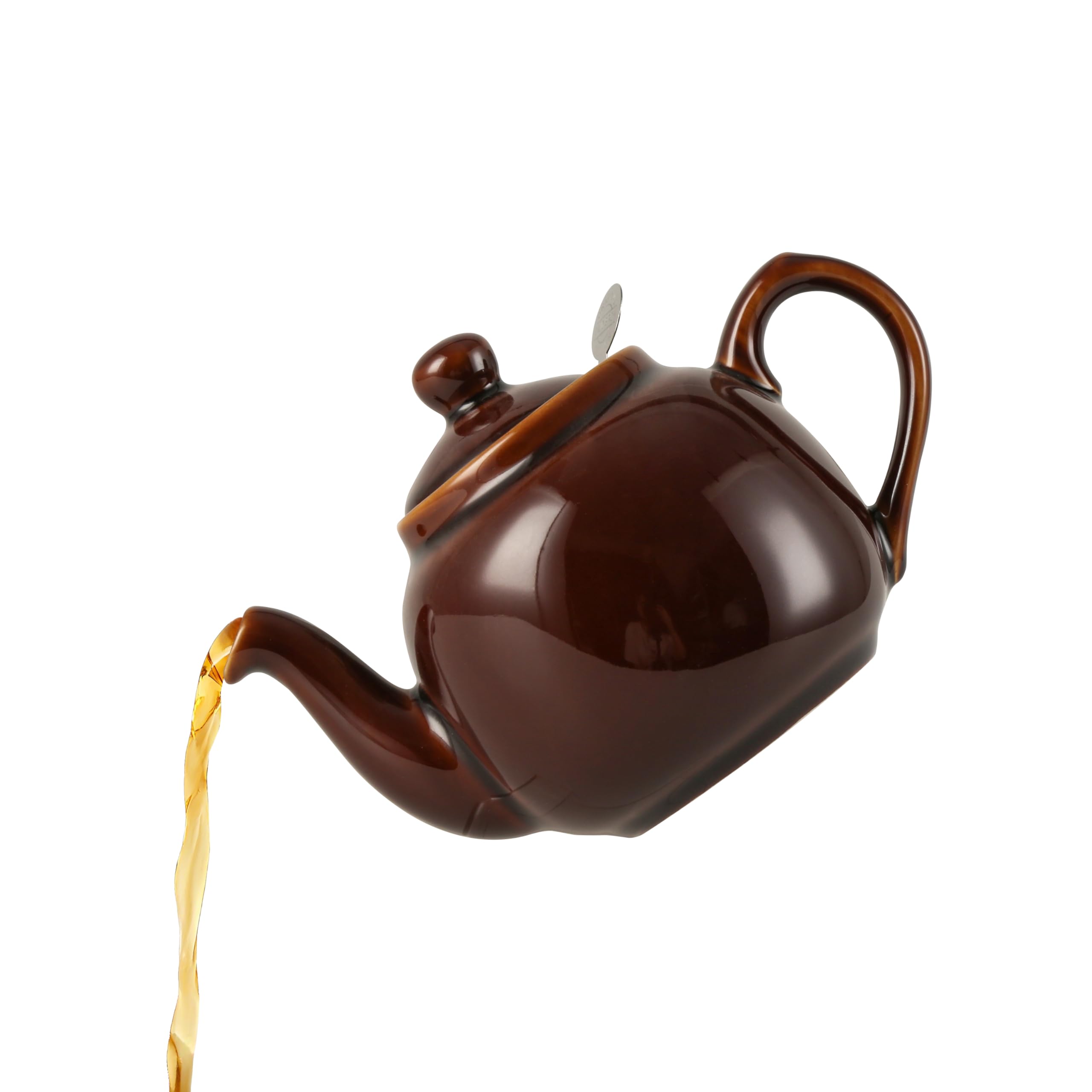 London Pottery Farmhouse - Tetera con infusor, cerámica, marrón Rockingham, 2 tazas (600 ml)