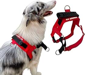 Coleira Peitoral Anti-puxão para Cães Fortes Tamanho M - Canadá K9 (vermelho)