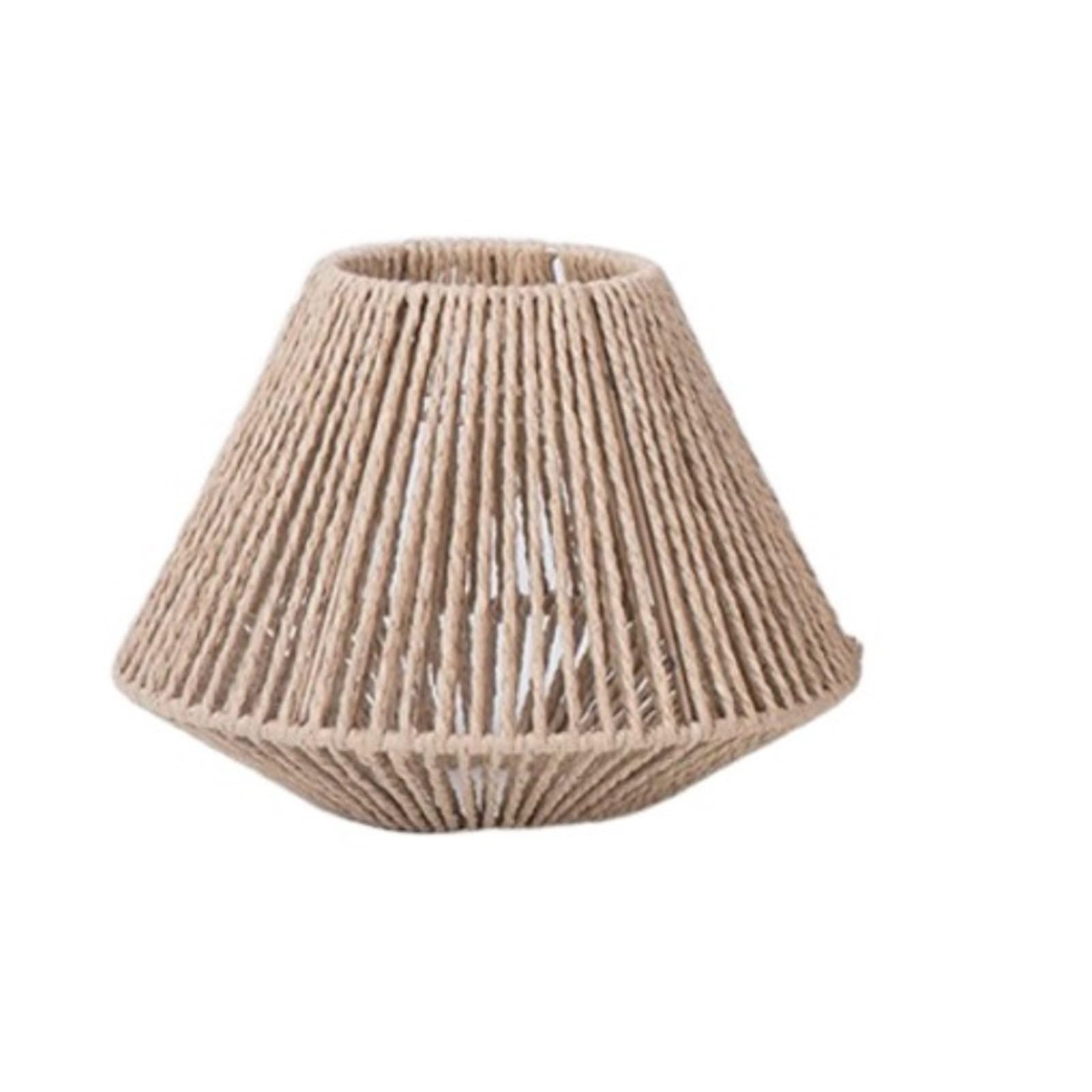Luxemetals Trumpet Rustic Handmade Paper Rattan Lampshade - Style Hanging Light Fixture For Home Decor(Trumpet)
