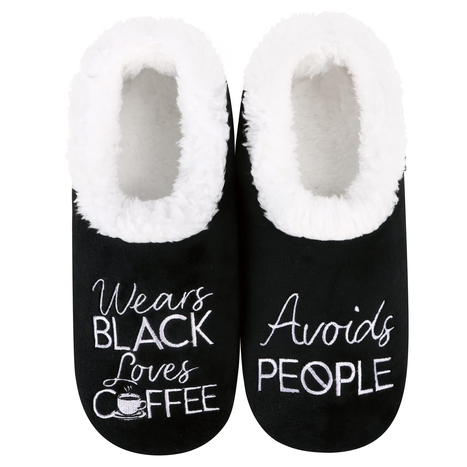 Snoozies Slipper Socks -Funny Quote