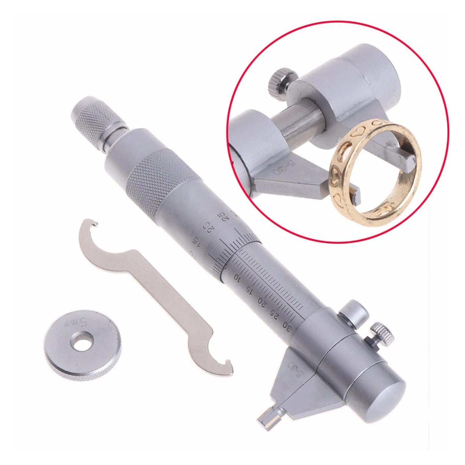 Micrómetro de carburo de tornillo métrico de 5-100 mm, instrumento de medición de precisión for diámetro interior. Mide cualquier cosa(5-30mm)