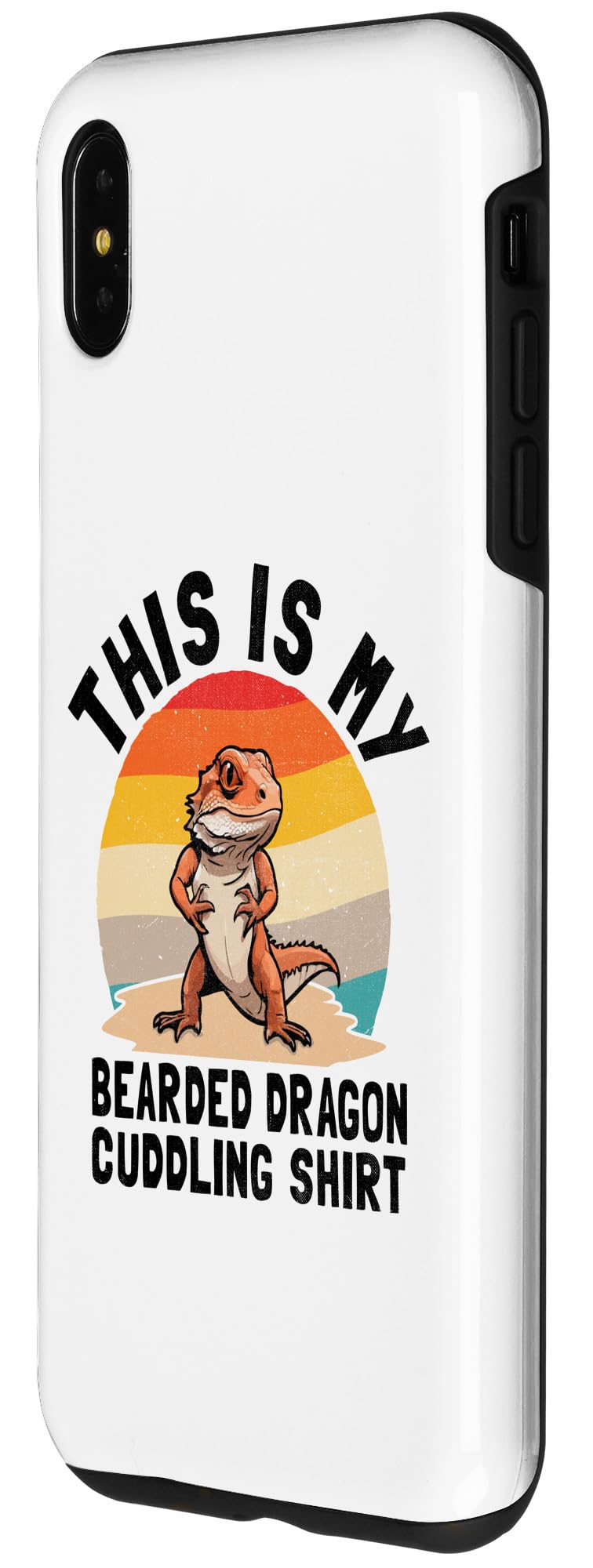 iPhone XS Max This Is My Bearded Dragon Cuddling Bearded Dragon Lizard Case - Image 2