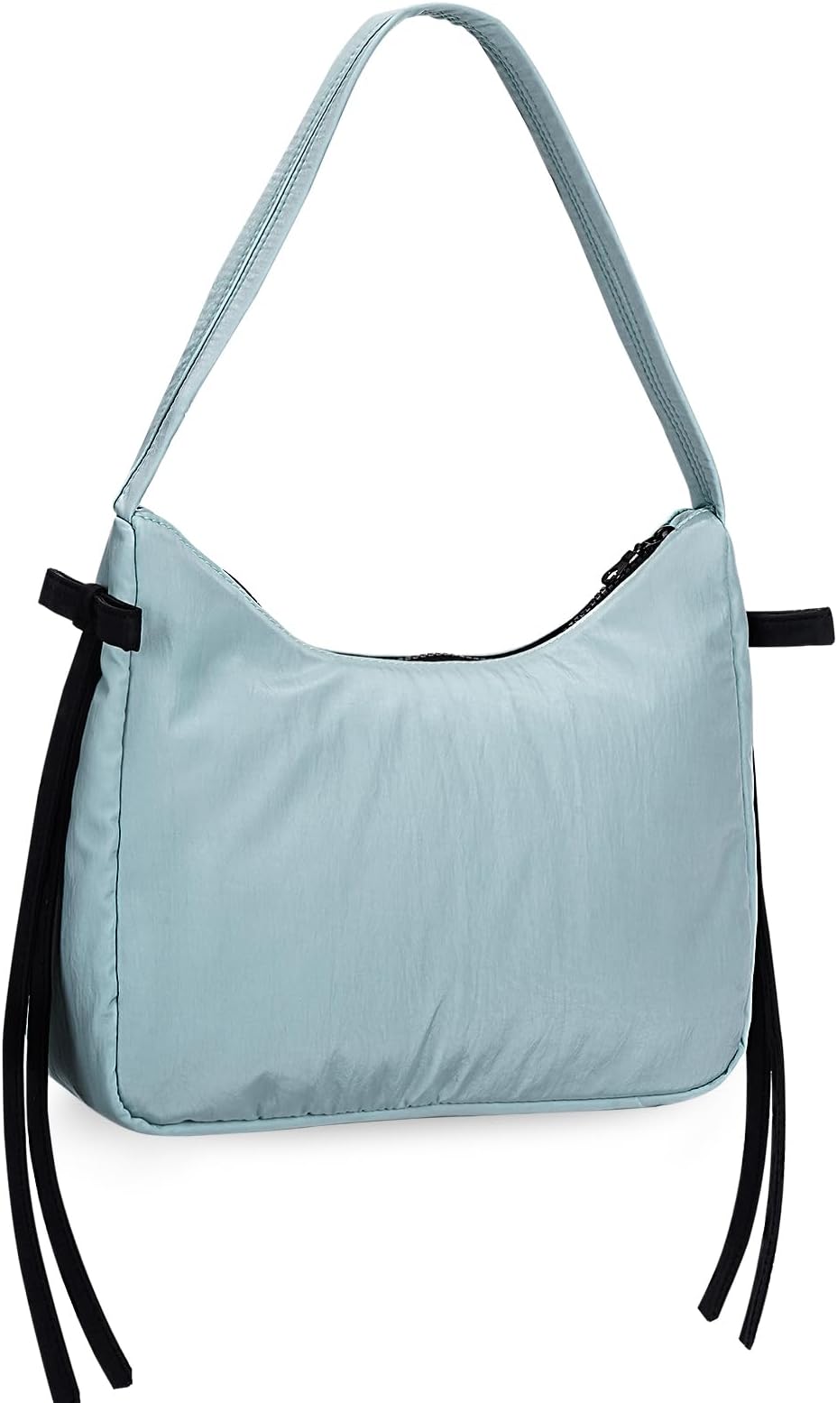 CHAMAIR Nylon Half Moon Bag Women's Shoulder Bag Small Y2k Bag Teenager Girls Bow Design Women's Handbag Women's Shoulder Bags Cute Bag Clutch Bag Shoulder Bag