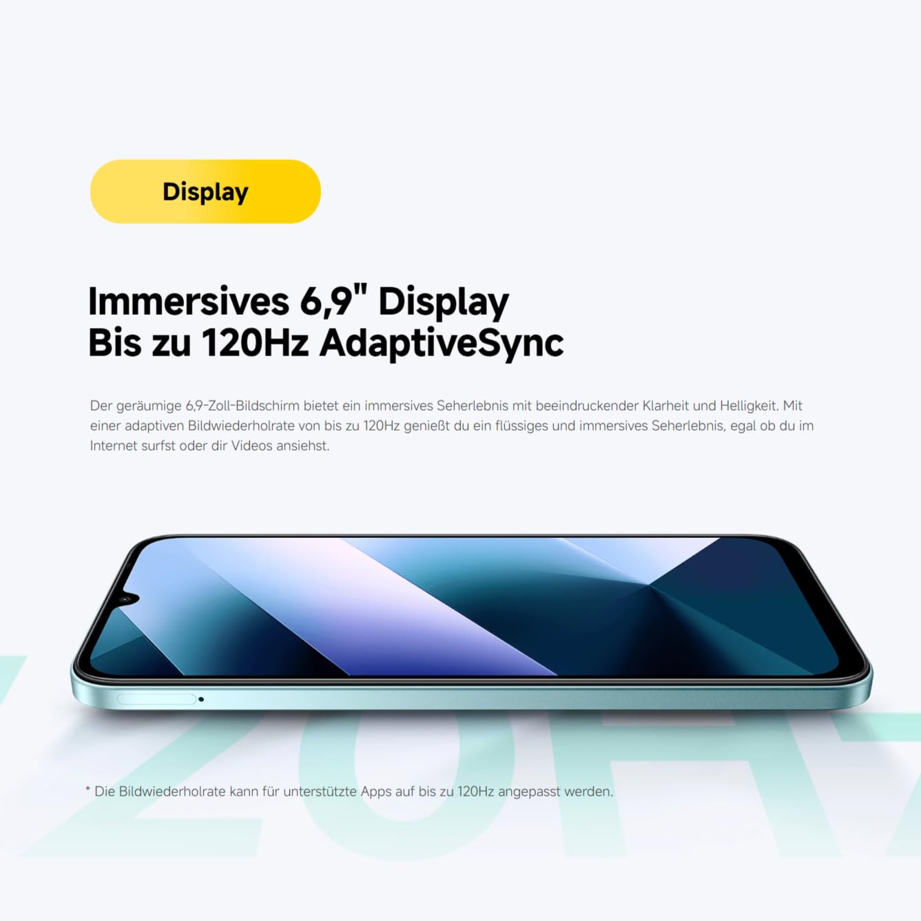 XIAOMI Poco C85, Smartphone 8+256GB, Handy mit Android, 6,9" 120Hz Display 7,99mm Design, MediaTek Helio G81-Ultra Octa-Core, 50MP AI-Zweifach-Kamera, 6000mAh, Schwarzn