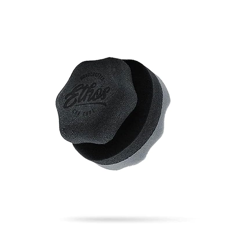 Aplicador de Brilho para Pneus Ethos Handcrafted Car Care com Esponja de Espuma Lavável Preto