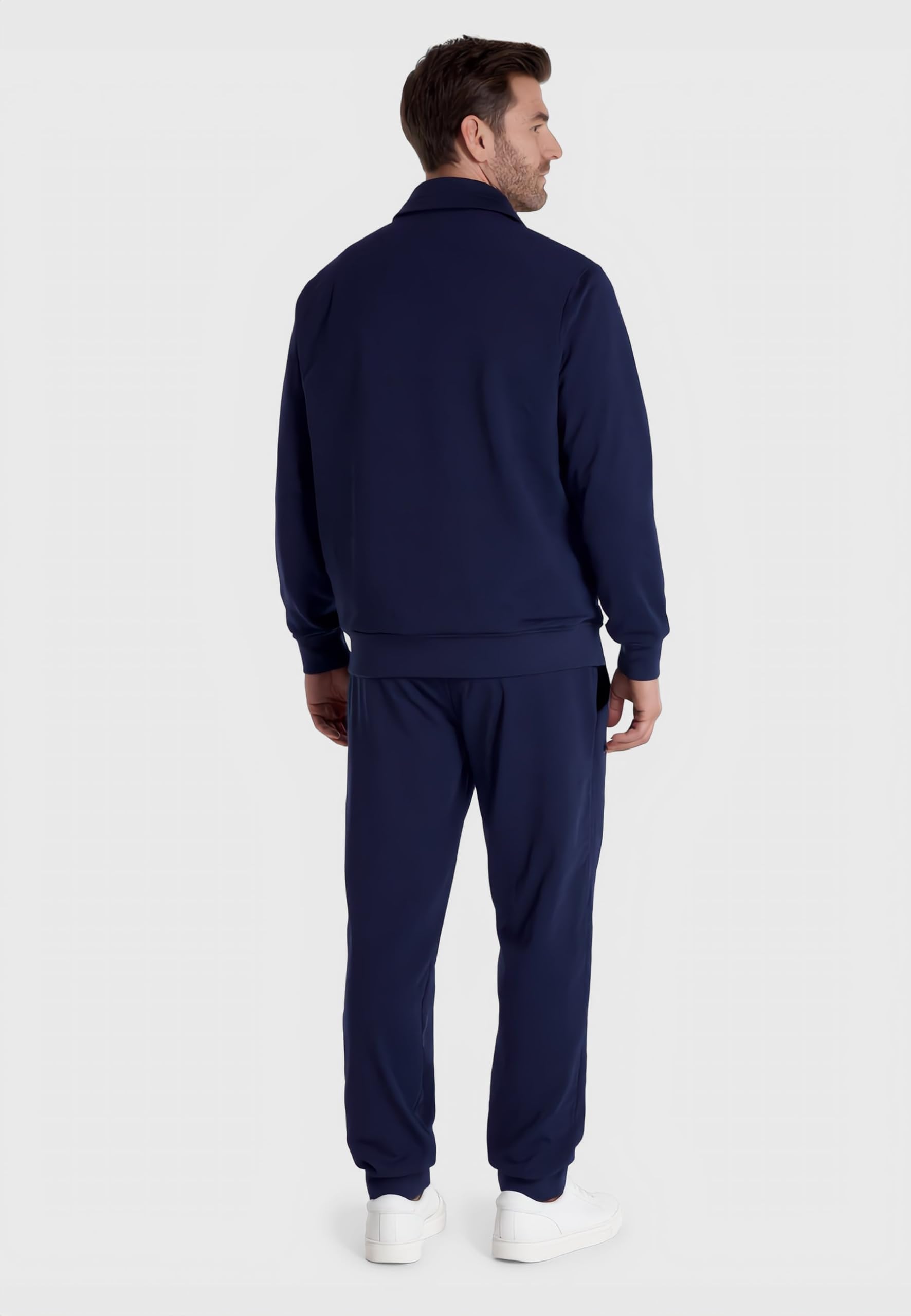 Tuta Uomo Cotone Garzato Con Zip ART. 8E77444