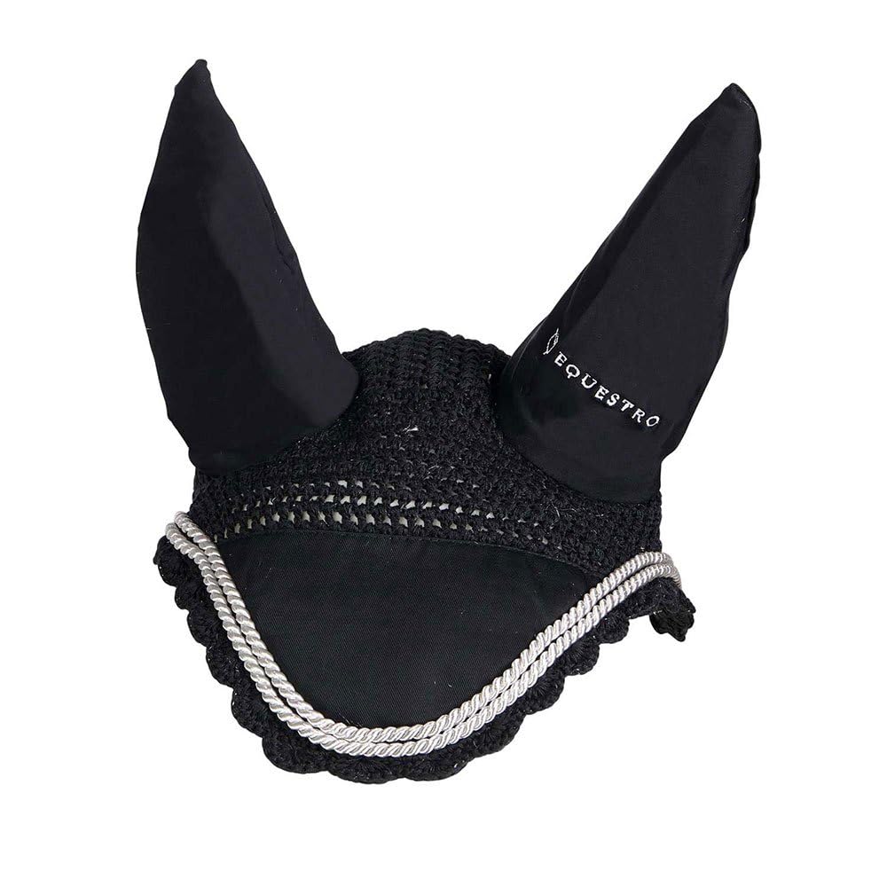 CUFFIETTA COTONE CROCHET PER SOTTOSELLA SS00207 ORECCHIE FODERATE NEOPRENE TG. FULL (NERO)