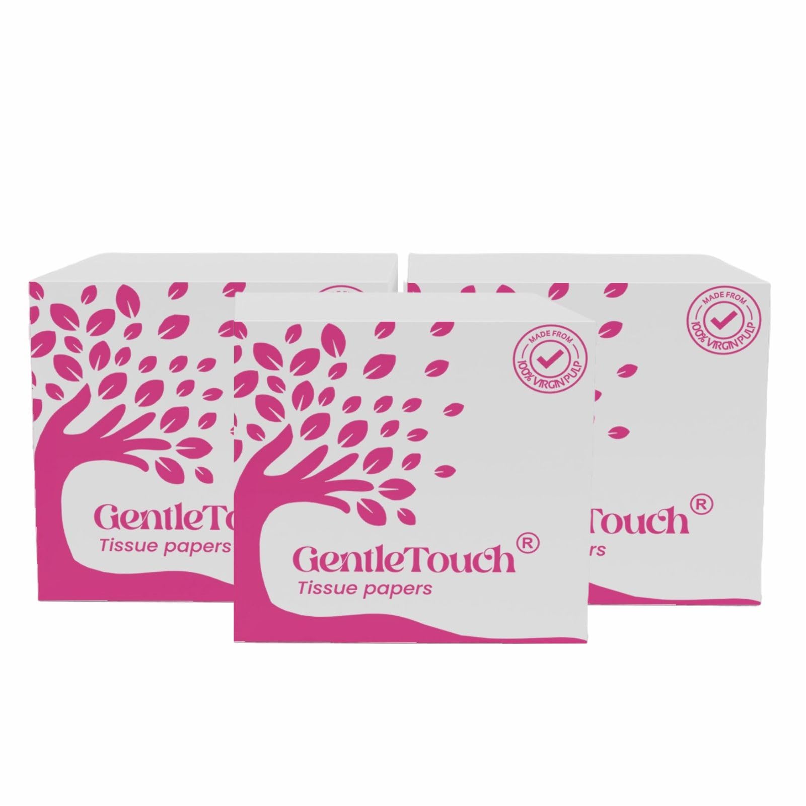 Premium Soft Facial Tissues Napkins | 100 Pulls x 3 Packs | 2-Ply, Skin-Safe & High Absorbency | Multipurpose Tissue Paper for Home, Car & Office | Ultra-Soft, Hygienic & Tear-Resistant