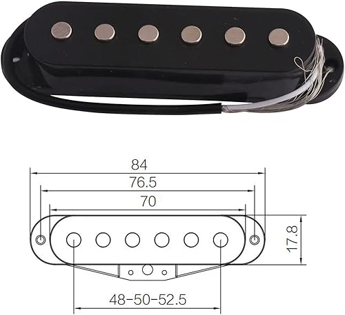 Miniatura 7 de Metallor - Pastillas de bobina única para guitarras Strat Style izquierda y derecha (3 unidades), color negro