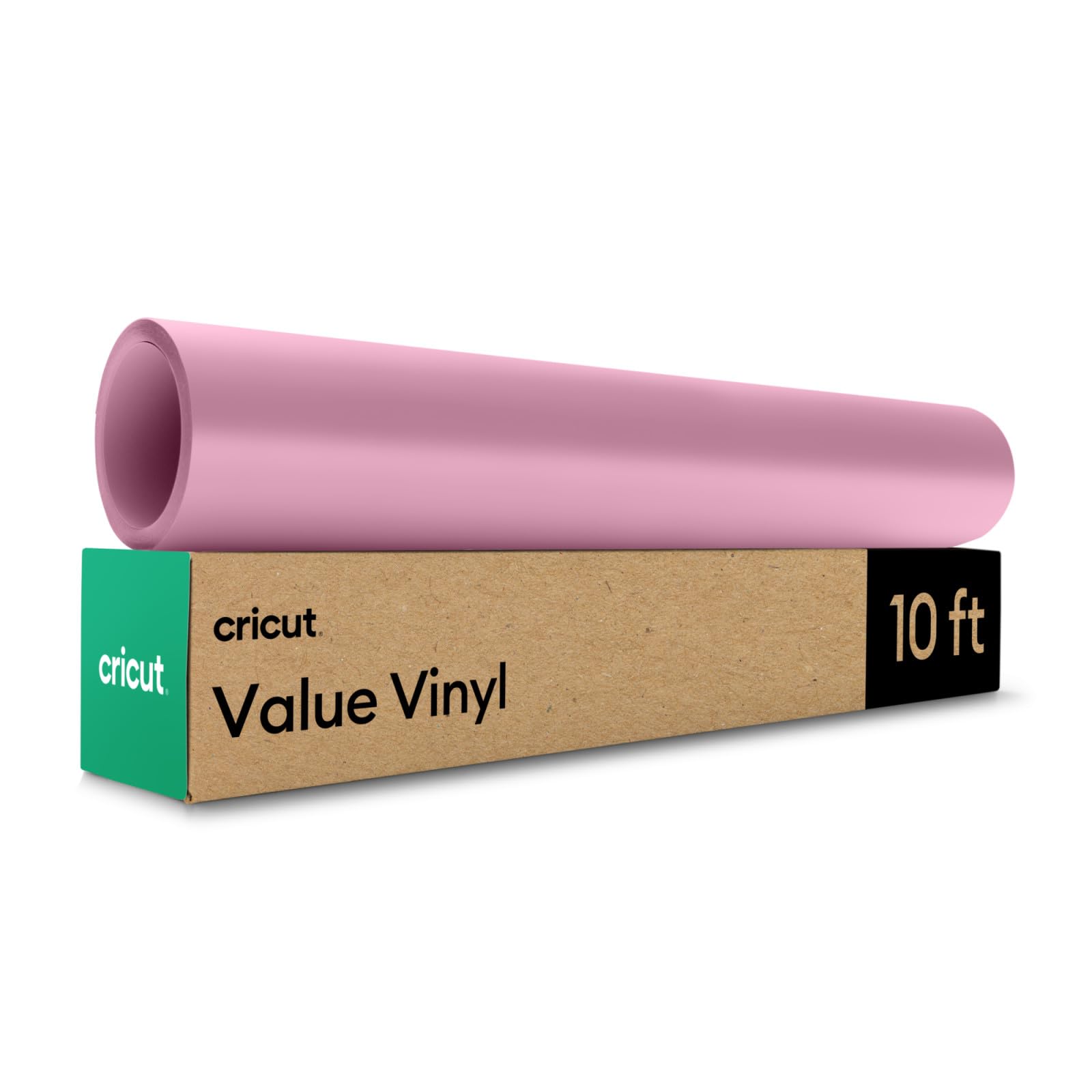 Cricut Value Permanent Vinyl, Matte Pink (12in x 10ft Roll)