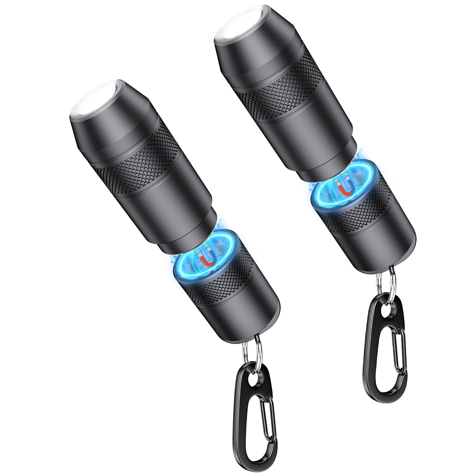 DOKNAAM [2 Pack] Mini X1 Keychain Flashlight - Quick Release, 100