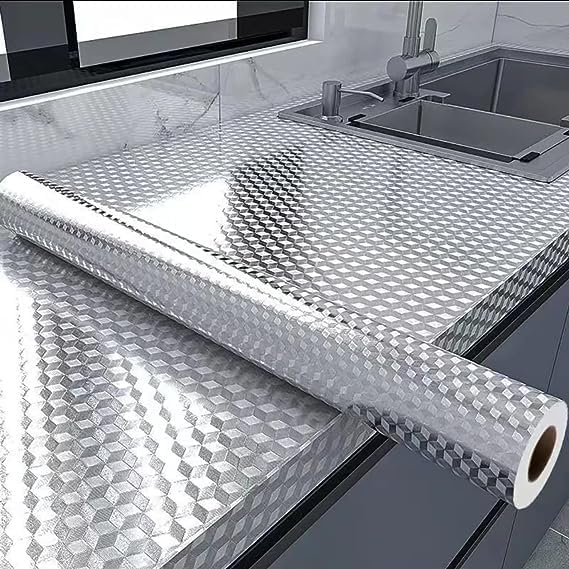 See full amazon price history chart for BEMINH 3D Silver Aluminum Kitchen Wallpaper Stickers for Kitchen, Drawer, Cupboard, Almarih Oil Proof Waterproof Sticker Stainless Steel Self Adhesive Waterproof Aluminum Foil (60cmx200cm) BEMINH 3D Silver Aluminum Kitchen Wallpaper Stickers for Kitchen, Drawer, Cupboard, Almarih Oil Proof Waterproof Sticker Stainless Steel Self Adhesive Waterproof Aluminum Foil (60cmx200cm) (B0D1FTNT3R) Amazon Price History, Amazon Price Tracker