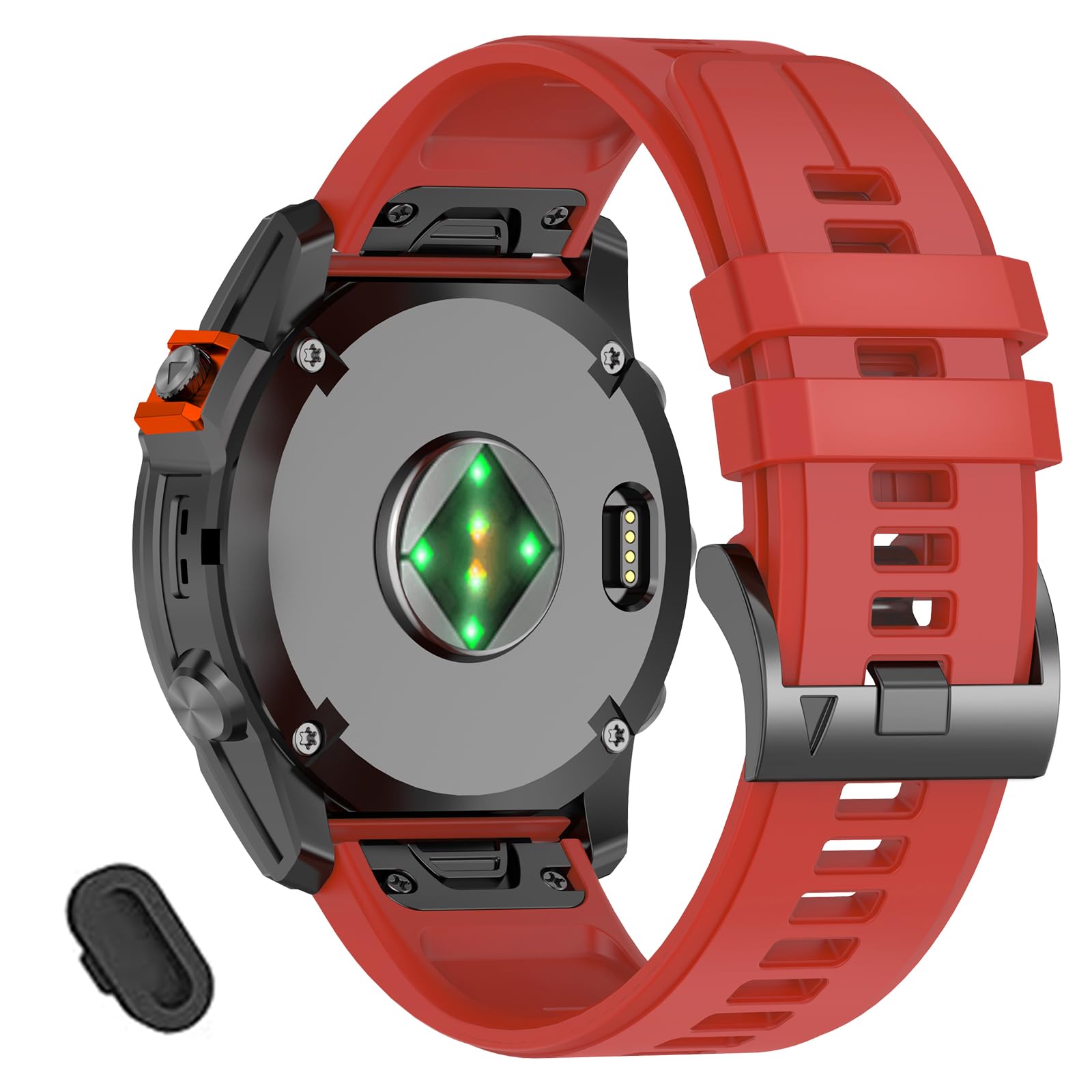 VELEYOK 26mm Watch Band for Tactix 8 7/Fenix 8 Pro AMOLED 51mm/7X Pro/7X/6X Pro/6X/5X Plus/5X/3 HR/3,Quickfit Silicone Strap Compatible with Enduro 3