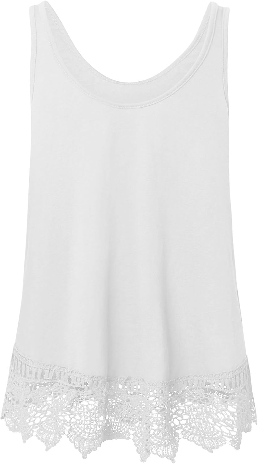 Plus Size Swing Lace Flowy Tank Top for Women - Image 4