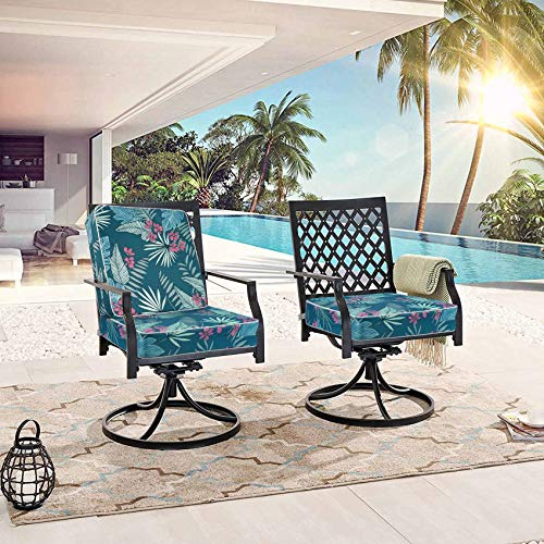 Porch Shield Square Patio Chair Cushion Covers 4 Pack, Waterproof Cushion Slip Covers Outdoor, Replacement Covers Only, 21 X 21 X 4 Inch #TOP6