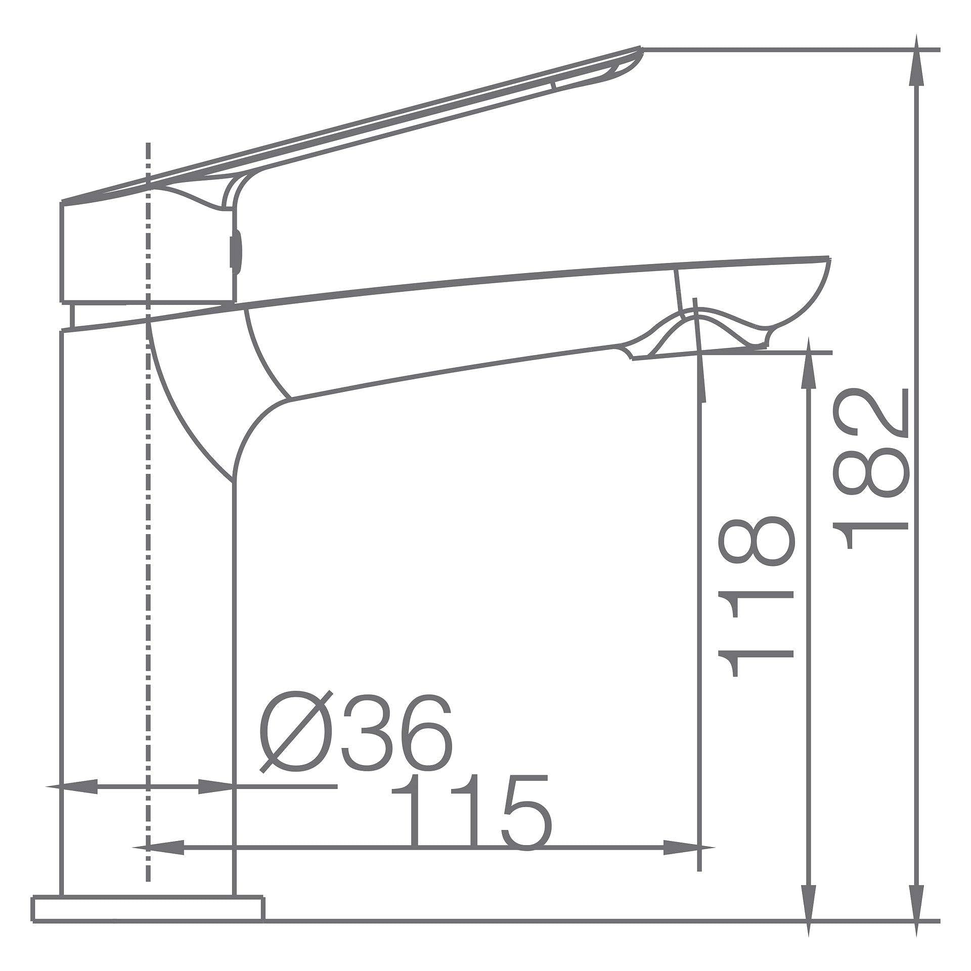 IMEX BDX023-1NG LUXOR Grifo de Lavabo Negro Mate