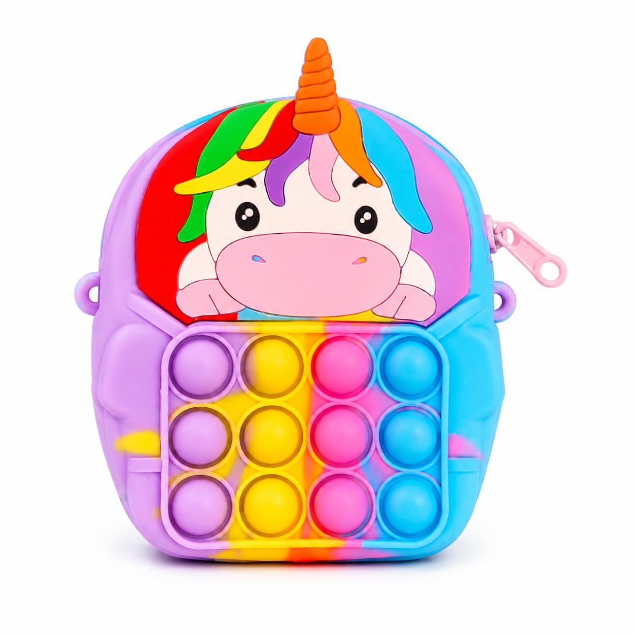 Rainbow Fidget Pop Bubble Shoulder Bag-image-48