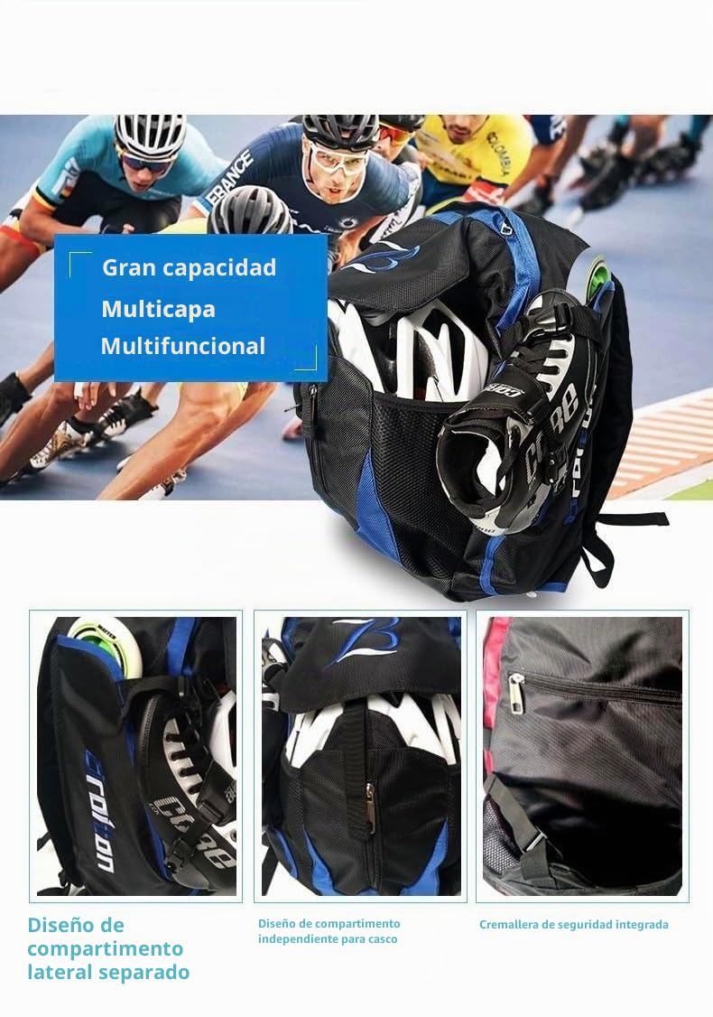 Mochila profesional para patines en línea ZBH1985 para viajes y escuela