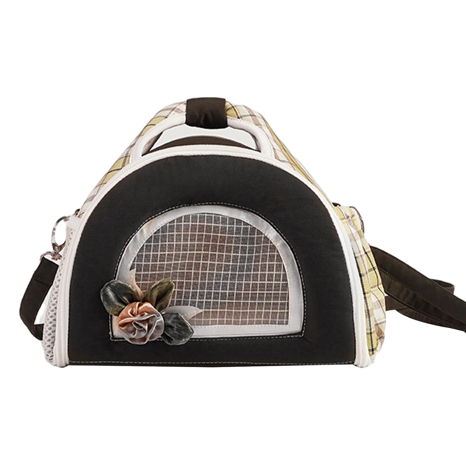 Small Pet Carrier - Guinea Pig Travel rabblt Portable, Chinchilla Cage Mesh Anti Bite, Wear Resistant Durable Safe Transport, Comfort Grip Carrying Strap Sling | for Hedgehog Squirrel Kitten