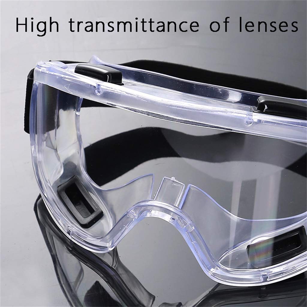 Gafas de Seguridad, Lentes de Protectoras Antivaho Transparent para Laboratorio Agricultura Industria,antiempañamiento, Resistentes a los arañazos y con protección UV(2 PCS)