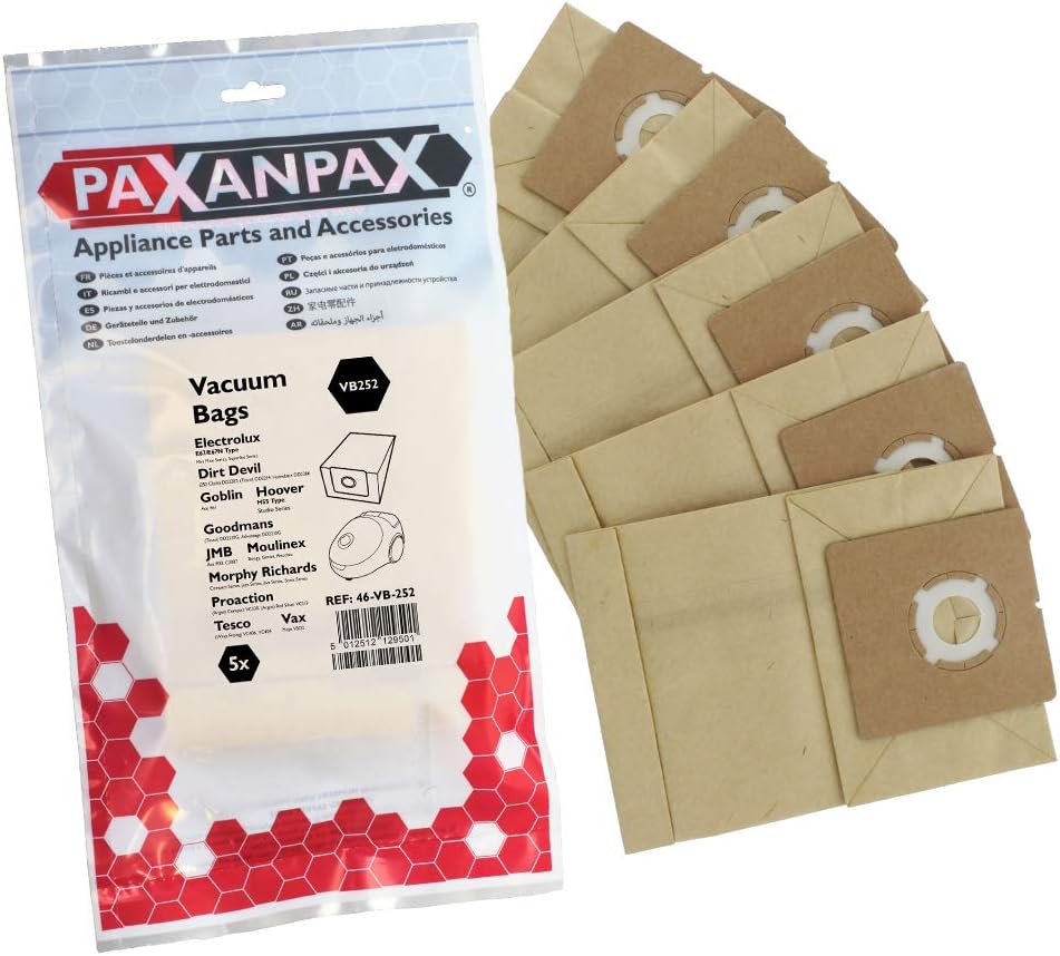 5 Sacchetti Ricambio Premair Storm Pets Varia Filtro 5 Sacchetti Originali Per Aspirapolvere Morphy Richards - Compatibili Con Premair, Storm Pets - Foto 6