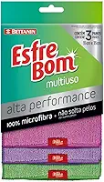 EsfreBom - Pano Alta Performance Multiuso, Com 3 Unidades, Cores - Rosa/Roxo/Verde, Bettanin