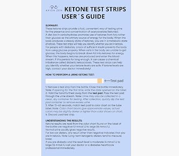 Ketone Test Strips (125 Strips) - Keto Strips - Ketosis Test Strips for Urine -Accurately Detect and Measure Your State of Ketosis in Seconds-Easy to Use