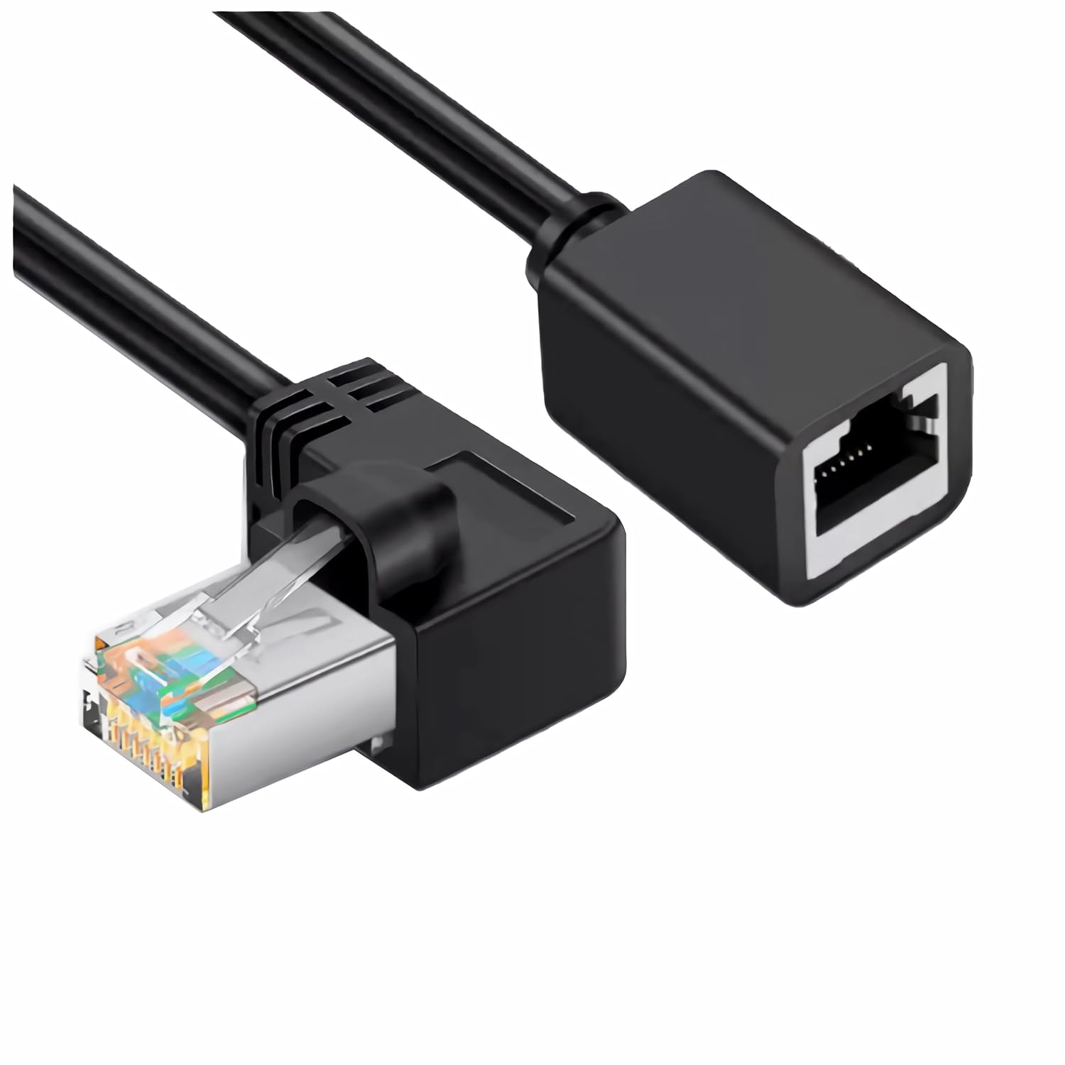 Удлинитель сетевого кабеля K49S – Ethernet-кабель под углом 90°, идеально подходит для узких помещений, обеспечивает стабильное со