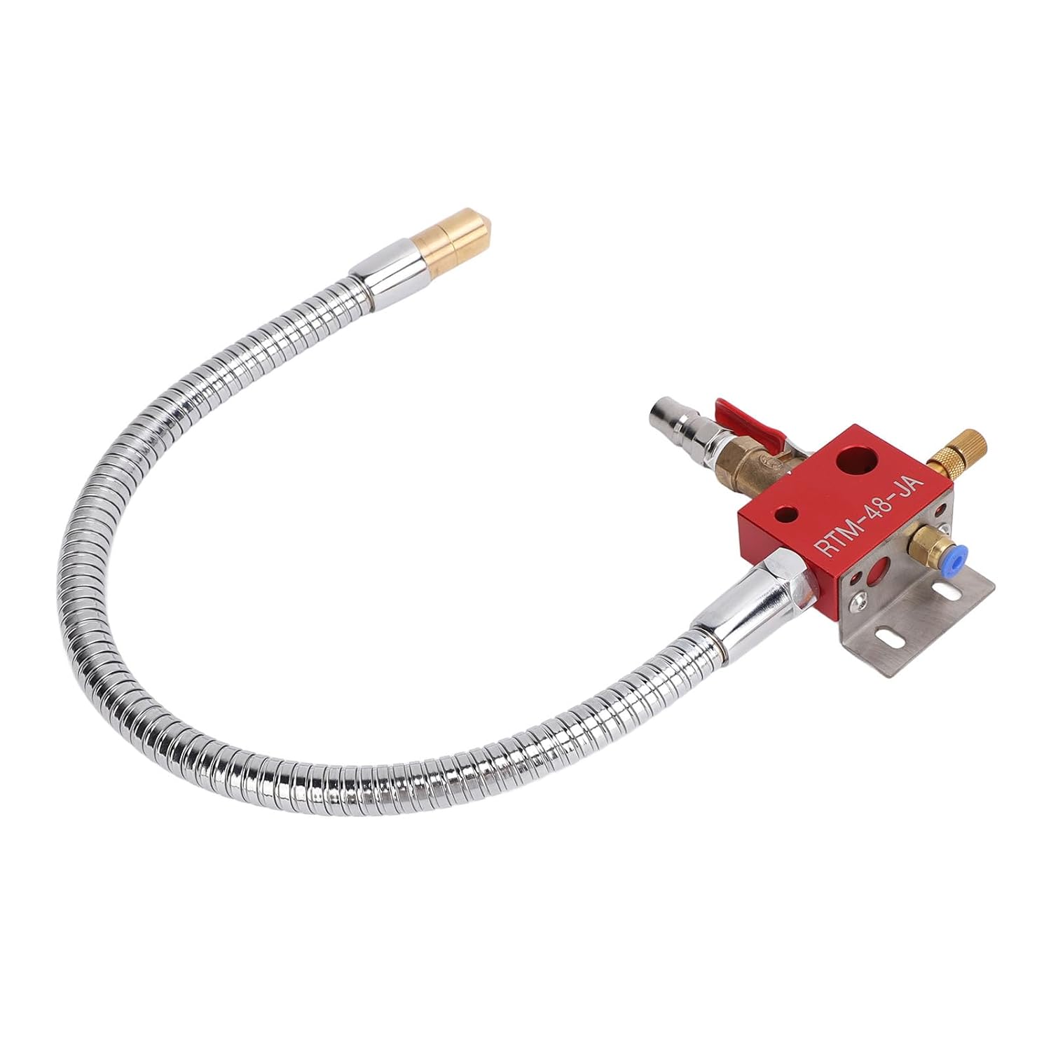 ミストクーラント潤滑スプレーシステム 48 センチメートル金属ホースと 2 メートルのソフトチューブ CNC 旋盤切断彫刻機用