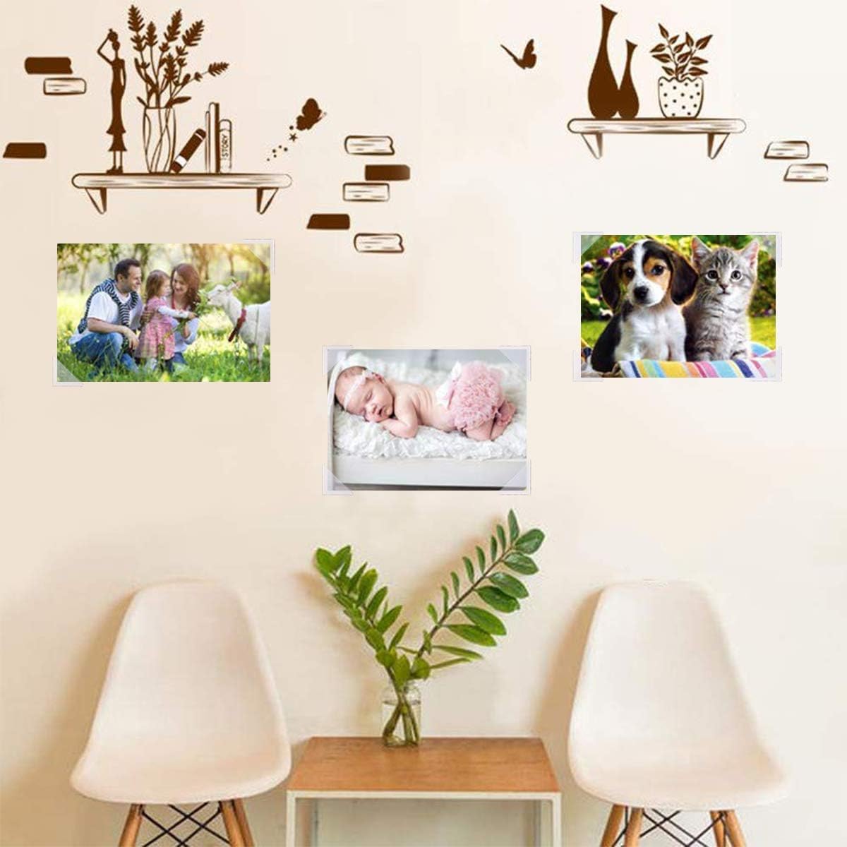 2040 adesivi per foto ad angolo, autoadesivi, trasparenti, per album fotografici e scrapbooking, fai da te, accessori per album fotografici