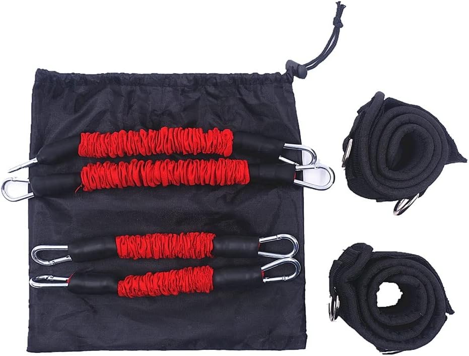 Fitness Thigh Resistance Band Sets Total 120 LB Football Speed and Strength Training Equipment for Leg Butt Squat Workout