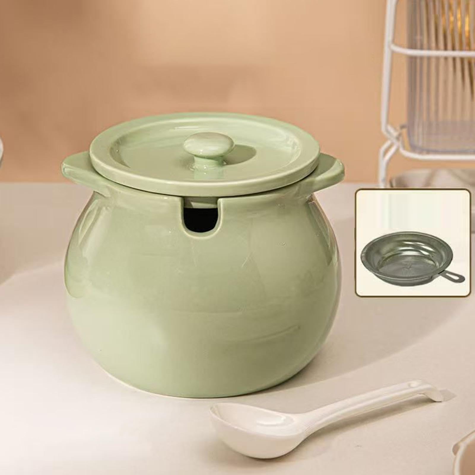 Pojemnik na tłuszcz 1,5 l ceramiczny pojemnik do przechowywania