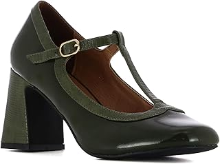 Zapatos de Salón Mery - Zapatos para Mujer de Fibras sintéticas - Color Verde