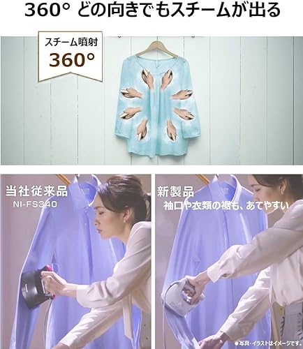 Miniatura 4 de Panasonic Vaporizador de ropa Azul Oscuro NI-FS550-DA Japón Import