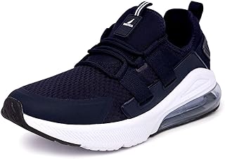 Men's Sneakers - Air Cushion Lace-Up Running Shoe - Lightweight and Comfortable Athletic Footwear for Everyday Wear and Fitness Training