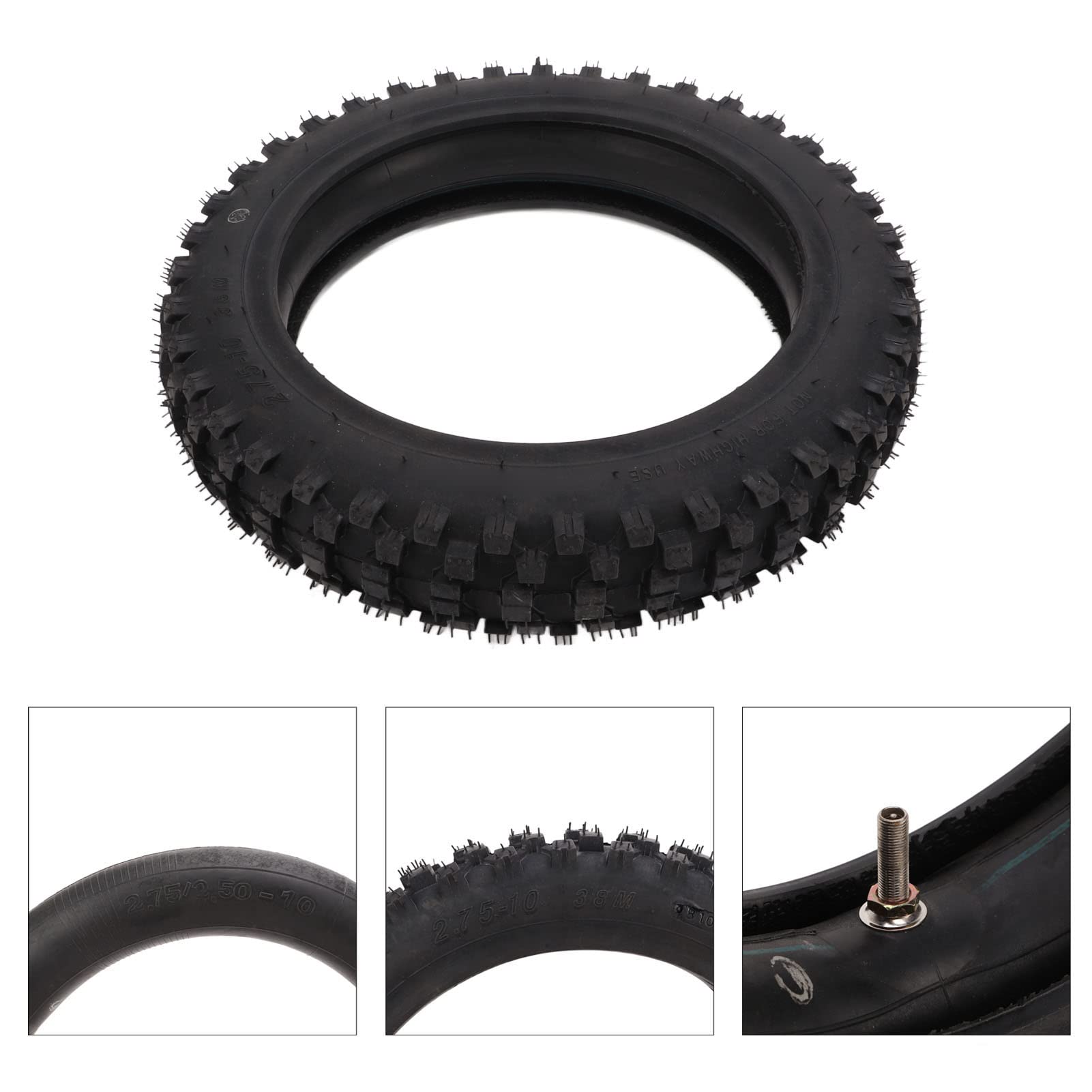 Yinhing Opona Knobby 2.75-10 i Zestaw Dętek 2.75/.50-10 pasują do Motocykli Terenowych Off Road Mo Tocross i Pit Bikes Wydajność i Zwiększona przyczepność